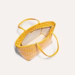 Goyard Goyardine Artois Tote PM Yellow Canvas & Chevroches Calfskin Palladium Hardware - Image 4